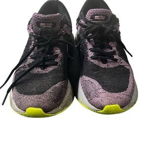 Nike Women's Black and Purple React Infinity Flyknit 2 Lace Up Running Shoes Siz